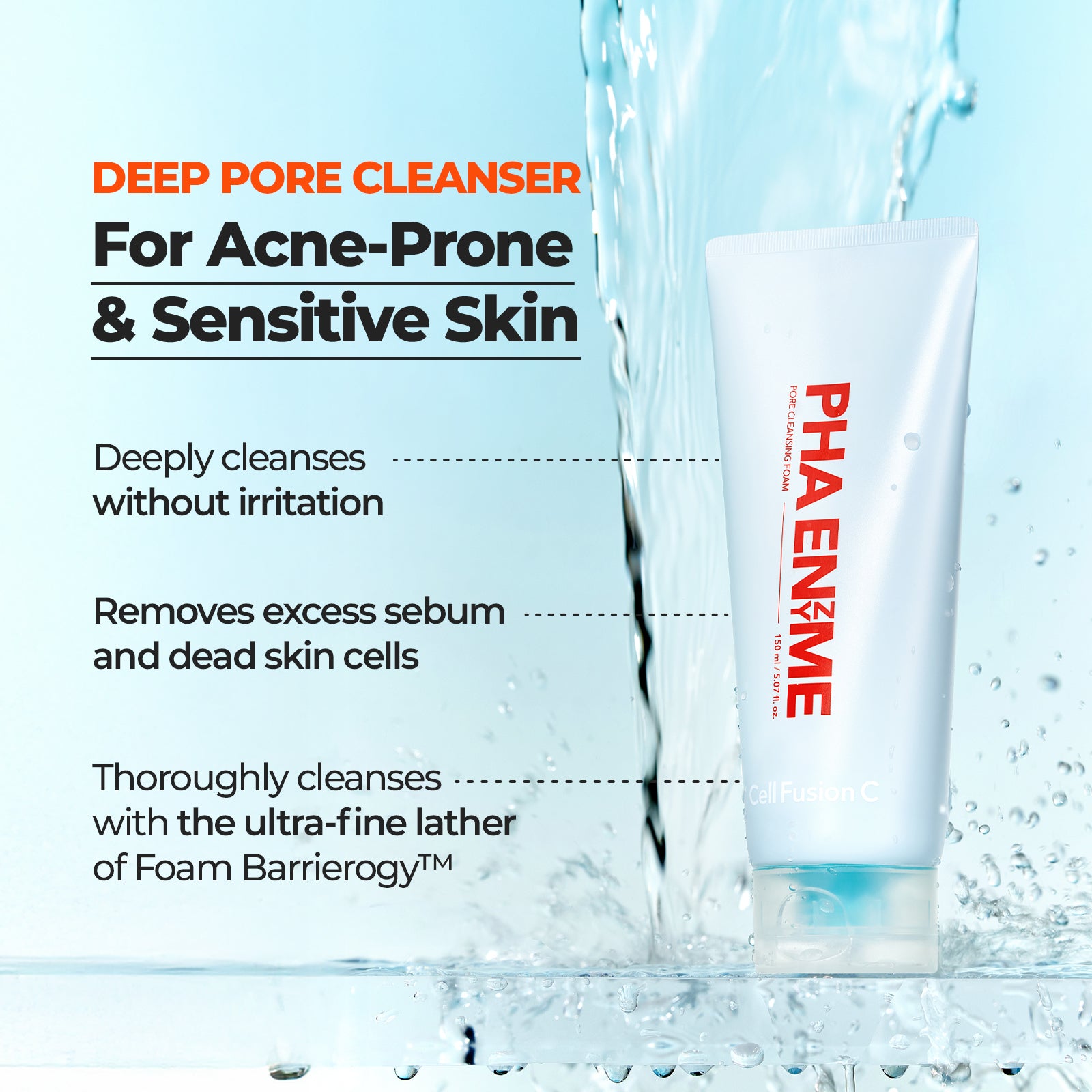 PHA Enzyme Pore Cleansing Foam