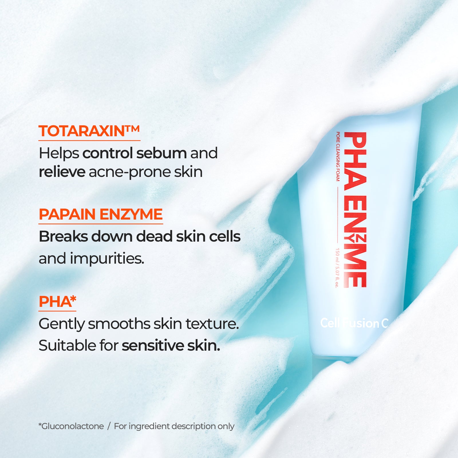 PHA Enzyme Pore Cleansing Foam