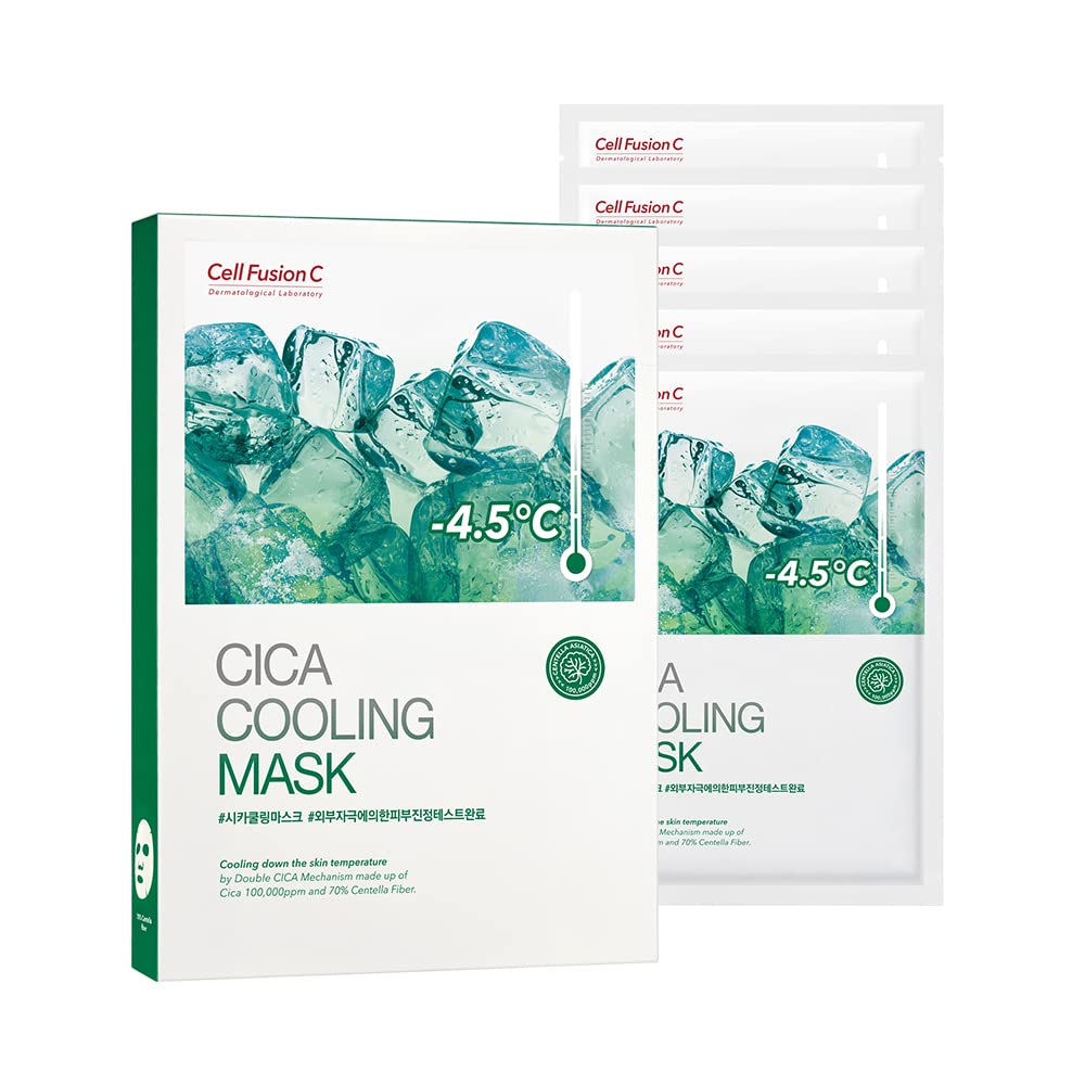 [Cell Fusion C] Cica Cooling Mask - 5 sheets